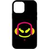 JETC-33 Custodia per iPhone 12 mini Divertente DJ Mallow's SmilingFace Flash Giallo