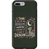 Dragon Reading Nights Custodia per iPhone 7 Plus/8 Plus Divertente Drago Citazione Fantasy Moon Lover