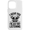 Fun Pug Dog Design Custodia per iPhone 14 Pro Max Pug Pug divertente