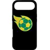Fast Soccer Ball Sports Fans Custodia per iPhone Air Sport con pallone da calcio verde giallo veloce