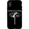 Cymbals Gift / Drummer Gifts for Men and Custodia per iPhone X/XS Piatti Batterista Piatti per batteria