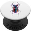 Stag Beetle - Apparel &Gifts Entomologo colorato vibrante stag Beetle Entomologist PopSockets PopGrip Adesivo