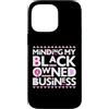 Breast Cancer Awareness Survivor Warrior Custodia per iPhone 14 Pro Max Minding My Own Black Business Sostenere il cancro al seno rosa