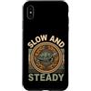 Slow And Steady Turtle Tortoise Custodia per iPhone XS Max Pazienza lenta e costante della tartaruga tartaruga