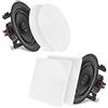 Pyle Altoparlanti da Soffitto 20 Centimetri, Casse Audio 2 Vie, Coppia Stereo A Gamma Completa, Design a Incasso, Risposta In Frequenza 40 Hz - 20 KHz, Speaker 250 Watt Picco
