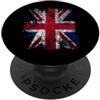 Nations Flag United Kingdom Bandiera britannica Union Jack Gran Bretagna UK Vintage PopSockets PopGrip Adesivo