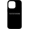 Testosterone Lover / Elegant Alternative Custodia per iPhone 14 Pro Max Testosterone Lover Classic Font/Guaritore/Terapista Design
