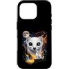 Vintage Ermellino Regalo Custodia per iPhone 16 Pro Mystical Ermellino Luna Piena Woodland Art