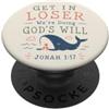 Grace And Glory Studio Divertente Giona 1 17 Bibbia Verso Balena Cristiana PopSockets PopGrip Adesivo
