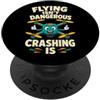 Quadcopter Drone Pilot designs Divertente Quadcopter Drone Pilota Crash Umorismo PopSockets PopGrip Adesivo