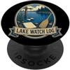Jimbeels LAKE WATCH LOG Controllo della Trasparenza PopSockets PopGrip Adesivo