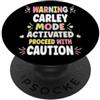 Custom T-shirt With CARLEY Name Birthday CARLEY Personalized Women's Gift Custom CARLEY PopSockets PopGrip Adesivo