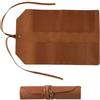 Lecreatekit Borsa portautensili in pelle professionale per meccanici e set di chiavi a bussola, custodia in pelle PU per strumenti fai da te 394 x 254 mm (marrone)