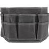 Changor Borsa Multitasche Impermeabile in Tela Cerata Bagnata per Giardinaggio, Lavorazione del Legno, Cintura Regolabile Grigia 64 Cm