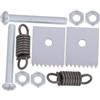 HEALSOPTHY 2 Set Kit Accessori per Legatrice Manuale in Ferro e Acciaio Argento, Lame, Molletta e Viti, Soluzione Versatile per Legare Vite e Cetriolo in Giardino