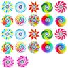 Veruydita Set di 24 Fidget Spinners Mini Arcobaleno per Bambini - Giocattoli Sensoriali Colorati, Regali di Compleanno, Riempimento Bustine Festa, Premi Scuola, Anti-Stress, Piccola Taglia (4 cm), Ideale da 3 A