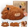 Mewaii Peluche Ponderato Alta Montagna Mucca 58 CM 4.0 Lbs - Cuscino Giocattolo Kawaii Morbido e Confortevole, Compleanno e Occasioni Speciali