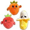Pealeaf Peluche banana musicale interattiva, giocattolo tattile con suoni piano, morbido pupazzo sensoriale educativo per bambini e regalo (ABC)