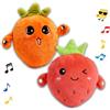 Pealeaf Peluche banana musicale interattiva, giocattolo tattile con suoni piano, morbido pupazzo sensoriale educativo per bambini e regalo (BC)