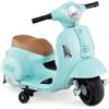 RELAX4LIFE Motocicletta Elettrica per Bambini con Ruote di Allenamento Rimovibili, Fari, Clacson, Design Antiribaltamento e Pedale Antiscivolo per Bambini (VERDE)