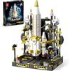 TYCOLE Set Costruzioni Razzo Spaziale 859 Pz con Piattaforma di Lancio 6+ | Razzo interattivo con piattaforma di lancio e ingranaggi, regalo creativo per ragazzi dai 6 ai 12 anni amanti dello spazio.