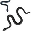 Générique Giocattoli Serpente per Serpente Giocattolo, Serpente Finto Nero in