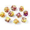 QUTHZZHY Set di dadi poliedrici D20, 10 dadi da gioco DND