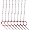 HAXIHA 8 Pezzi Precablato Bianco Caldo Striscia Led 3528 SMD 9- LED,Modellismo LED,Luce Autoadesiva 12-18V per Modellismo
