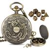 CokinkiDs Set di dadi mini DND, 7 pezzi, poliedrici, dimensioni compatte con custodia, giochi di ruolo da tavolo (Flying Dragon)