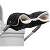 Newpop guanti passeggino scaldamani, guanto Carrozzina con Interno in Pile, impermeabili antivento Antigelo protezione per mani misura universale per accessori pinverno Adatto per Passeggino, Nero