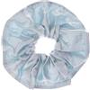 Specora -Select XL Scrunchie Blu - Confezione da 1 - 17 cm - Elastico per capelli da donna - Effetto raso con cuciture decorative - Morbido e delicato sui capelli