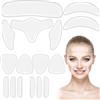 WebDeals 64 Patch Facciali In Silicone, Riutilizzabili, Morbide E Comodi Patch Gel Antirughe, Riducono Tra Le Rughe Del Sopracciglio E Le Rughe Ride, La Fronte, Le Guance, Le Labbra, Gli Occhi, Il Collo