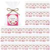 Leelosp Set di 60 mini saponette quadrate per ospiti, baby shower, bomboniere, piccole saponette profumate bianche con bigliettini di ringraziamento per matrimoni, addio al nubilato, regali di