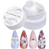 Generico Gel Di 3D - Kit Di Gel Adesivo Di Strass Per Unghie | Di Scultura 3D Non Appiccicosi | Facile Secco | Forniture Di Manicure Bianche Multifunzionali 5G Per Saloni, Casa, Uffici E Al