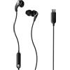 Skullcandy Set USB-C Auricolari In-Ear con Cavo e Microfono, Compatibili con Android e Computer - Nero