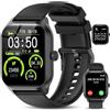 LAOYABB Smartwatch Uomo Donna con Effettua o Risposta Chiamate, 2.01'' Orologio Fitness Smart Watch con Cardiofrequenzimetro/Contapassi, Impermeabile IP68 Orologio Sportivo per Android iOS