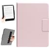 HoYiXi Universale La Custodia per eReader da 6,8",7", Compatibile con Kindle Paperwhite, Colorsoft, Kobo, PocketBook, Tolino e Sony. corda a mano elastica Case per 6"-7"eReader,Rosa
