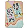 loungefly Portafoglio "Zip Around" a tema Mickey e Minnie, ideale per la spiaggia