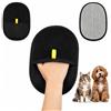 Vasip Set di 3 guanti per la rimozione dei peli di animali domestici, 2 in 1, per cani e gatti, guanti per la toelettatura del pelo e spazzola per vestiti, divano, tappeto e mobili, lavabili e