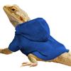 Generic Felpa con cappuccio in pile con lucertola e dragone barbuto, 25 cm, con cappuccio e di piccoli animali, natura centrale dei rettili, come camaleonti, gechi, lucertole e iguane