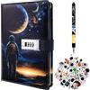 Tutukyle Diario Segreto Bambini, Diario Space Ragazzo Regalo 8-14 Anni | Set Quaderno con Penna, Adesivi, Regalo Teenager Compleanno Scuola