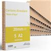 ANHELUS PAPER & DECO 5 A2 x Cartone nido d'ape 2 cm | 5 fogli Cartone Alveolare Dimensioni A2 | 59,4x42cm - Pannelli rigido spesso 20mm
