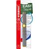 STABILO EASYgraph S Metallic - Matita Ergonomica triangolare Sottile - per Mancini - Argento - Pack da 2 - Gradazione HB