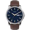 Timex - Classic Premium TW2V79200 Herrklocka med läderrem på 45 mm