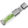 FeliSun Crystal Jewelry Chiavetta USB 3.0 Pendrive USB Stick Flash Drive Impermeabile trasparente Memory Stick Pen Drive-Fino a 80M / s (16GB, Verde)