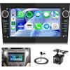 podofo Autoradio per Opel Corsa 2006-2011, Radio 7 pollici con CarPlay wireless