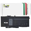 New Net - Batteria GJKNX 0DY9NT 451-BBZG 5YHR4 DY9NT 0GD1JP GD1JP compatibile con Notebook Dell Latitude 14 5491 15 5591 5280 5290 5480 5490 5495 5580 5590 Precision 3520 3530 [9100mAh]