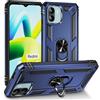 Max Power Digital Cover per Xiaomi Redmi A1 / Redmi A2 con Girevole Anello 360 Gradi Custodia Magnetica Antiurto Rigida Resistente Protettiva Case Bumper Ring (Xiaomi Redmi A1 / Redmi A2, Blu)