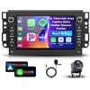 VECHTEL 4G 64G VECHTEL 7 Autoradio Bluetooth per Chevrolet Aveo Captiva Epica Holden Daewoo Pontiac Carplay Android Auto,EQ,Wifi GPS Navi,RDS/FM Radio 2 din con Retrocamera AHD