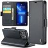 Phernykas Custodia a Libro Portafoglio per iPhone 13 Pro Max, RFID | 3 Slot - Per Pendolarismo, Flip Cover Doppia Fibbia Magnetica, Pelle PU Anti-Macchia, Supporto, Lavoro, Telefono Libretto